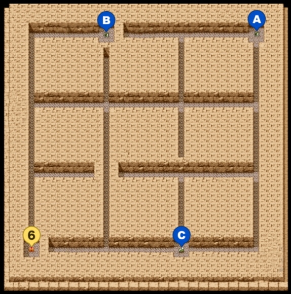 ピラミッドのマップ