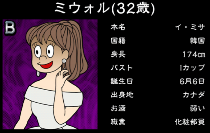 僕のぼったくりバー3攻略 Bランク女の子 ミウォルの詳細情報まとめ