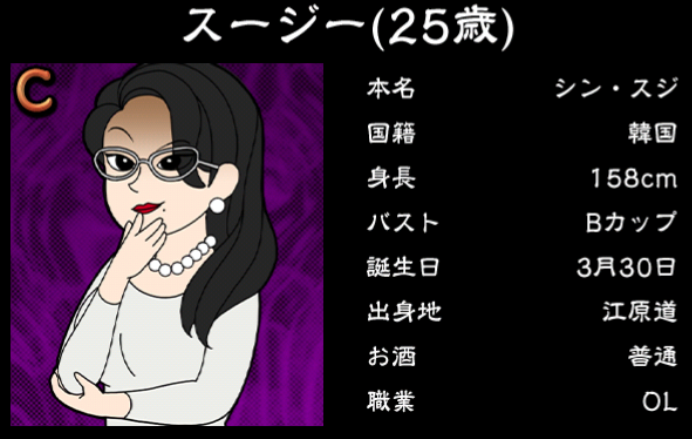 僕のぼったくりバー3攻略 Cランク女の子 スージーの詳細情報まとめ