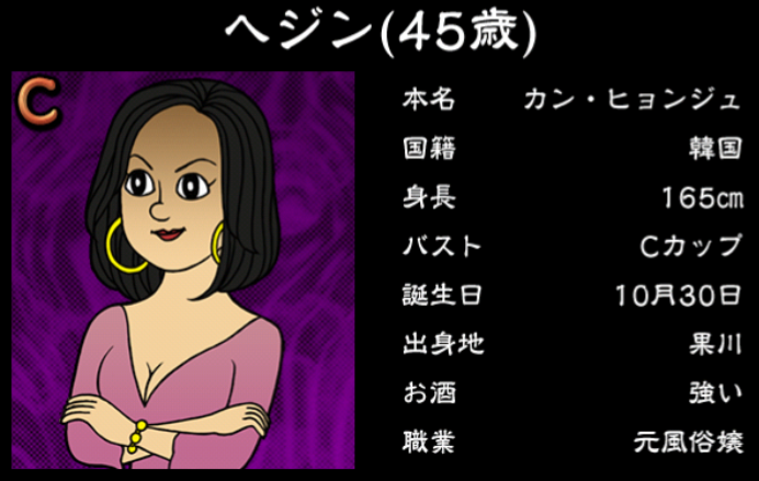 僕のぼったくりバー3攻略 Cランク女の子 ヘジンの詳細情報まとめ