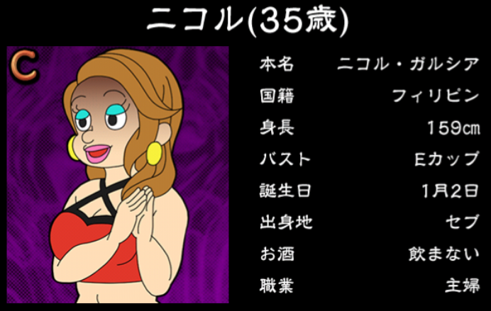 僕のぼったくりバー3攻略 Cランク女の子 ニコルの詳細情報まとめ