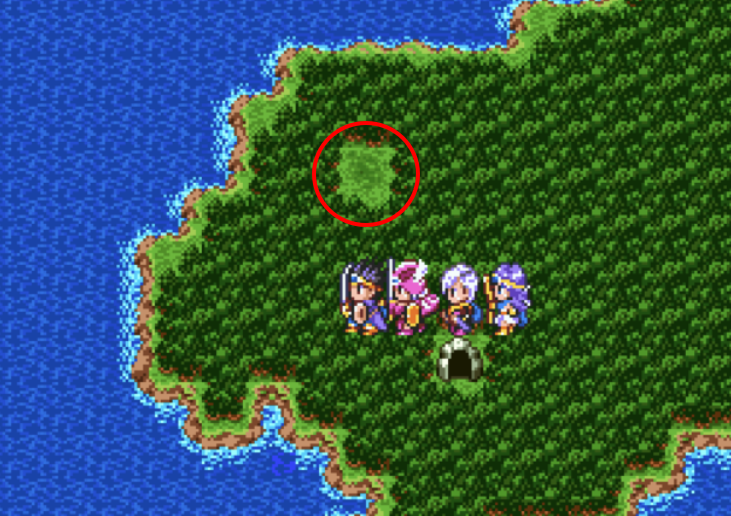 スマホ版ドラクエ3 エルフの隠れ里の場所